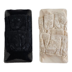 Fish Net Thigh Highs 2 Pack Women's Stockings With Lace Trim Tops Size Large